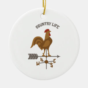 Country Life Ceramic Ornament