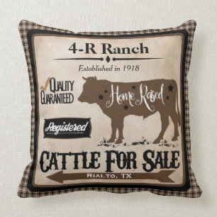 Country Life Ranch-Style Personalized Pillow