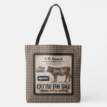 Country Life Ranch-Style Personalized Tote