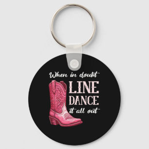 Country Line Dancing Women Girl  Keychain