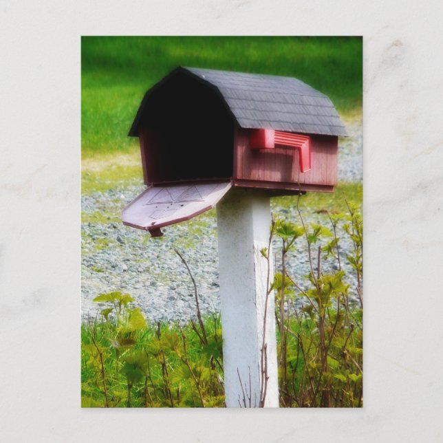 Country Mailbox - We've Moved! Postcard (Front)