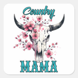 Country Mama Square Sticker