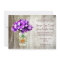 Country Mason Jar Hydrangea Wedding Invitations