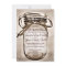 Country Mason Jar Rustic Wedding Invitations