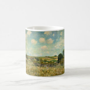 Country Meadow Landscape (by Alfred Sisley) Coffee Mug
