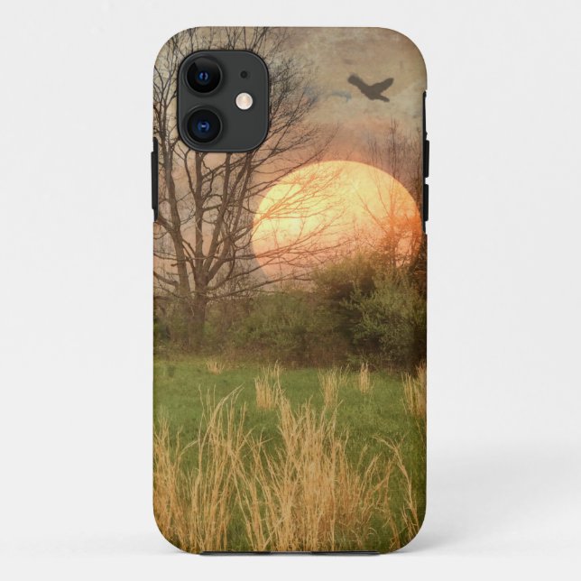 Country Meadow Sunset Case-Mate iPhone Case (Back)