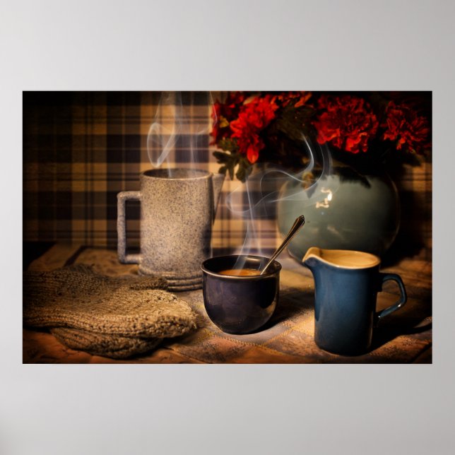 Country Morning Coffee Poster (Front)