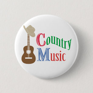 Country music 2 inch round button