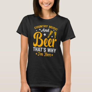 Country Music and Beer Cowgirls  Country Women Gir T-Shirt