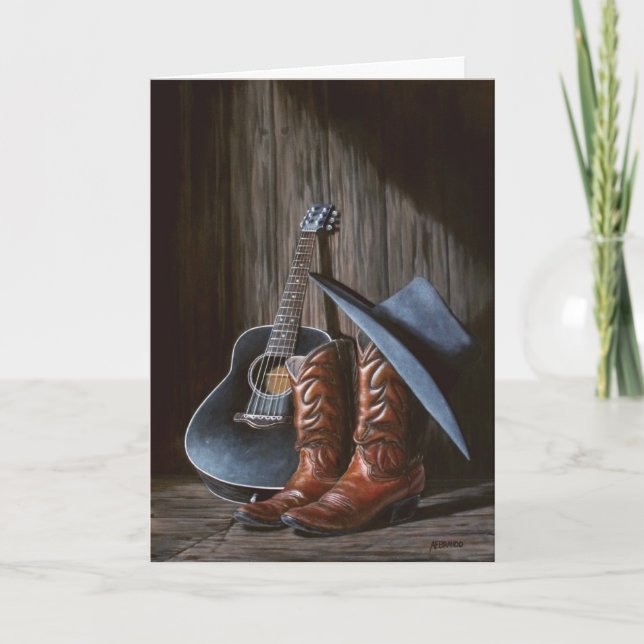 Country Music "Boots" card (Front)