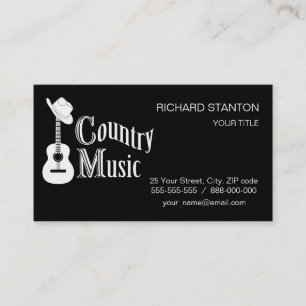 Country music business card