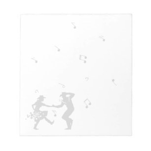 Country Music Dancing Notes musicales Bloc-notes