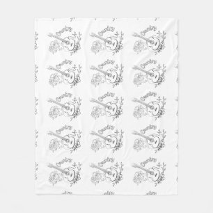 Country Music Fleece Blanket