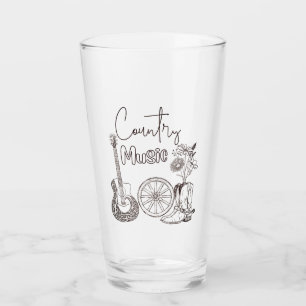 Country Music Glass
