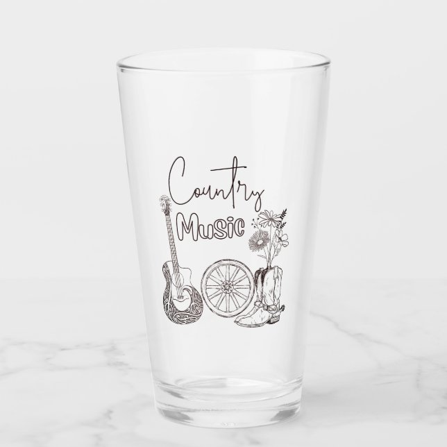 Country Music Glass (Front)