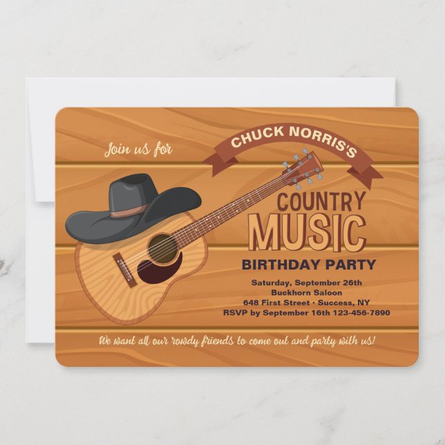 Country Music Invitation (Front)