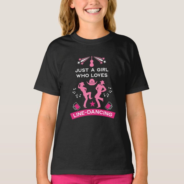 Country Music Line Dancing  T-Shirt (Front)