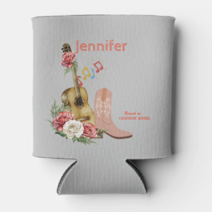 Country Music Personalized  Can Cooler