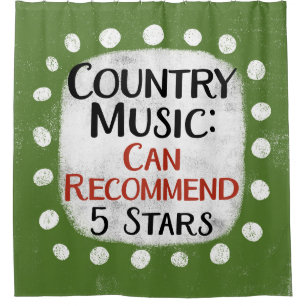 Country Music Review 5 étoiles Douche rideau