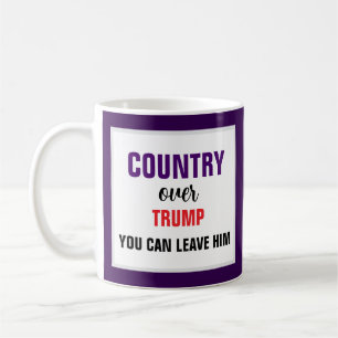 Country over Trump People over Personality Coffee Mug