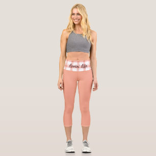 "COUNTRY PEACH" - CUSTOM HIGH-WAISTED CAPRI PANTS