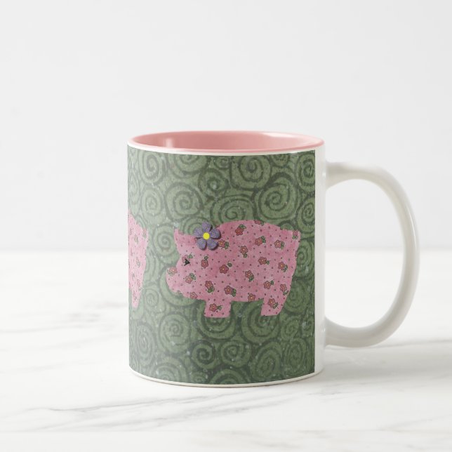 Country Pig Mug (Right)