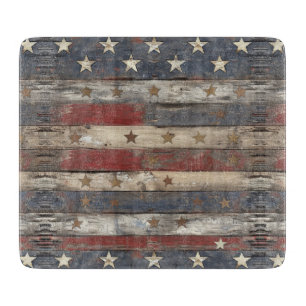 Country/Primitive Distressed Americana Cutting Board