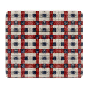 Country/Primitive Distressed Americana Cutting Board