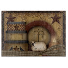 Country/Primitive Glass CUTTING BOARD