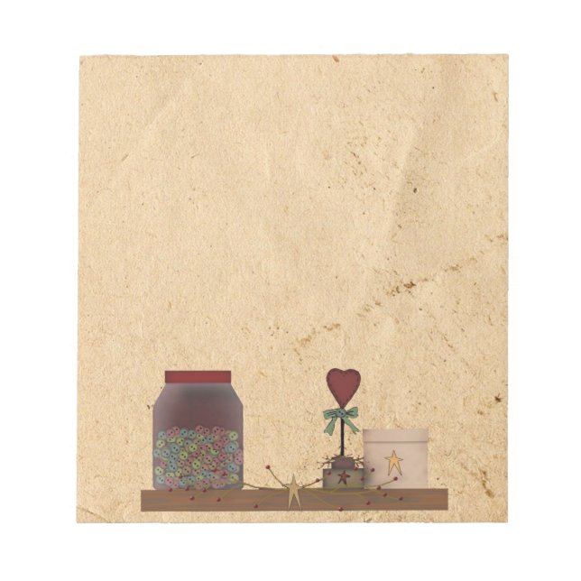 Country Primitives Notepad (Front)