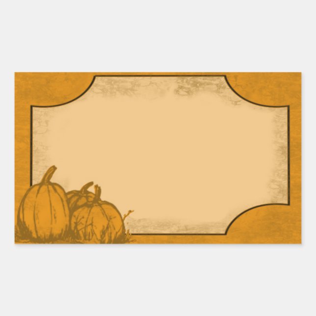 Country Pumpkin Label (Front)
