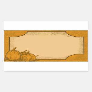 Country Pumpkin Label