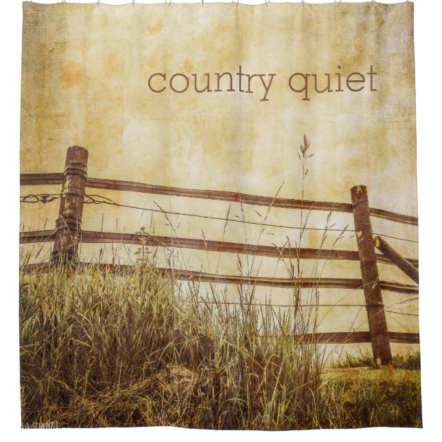 Country Quiet fence and sky scene (Front)