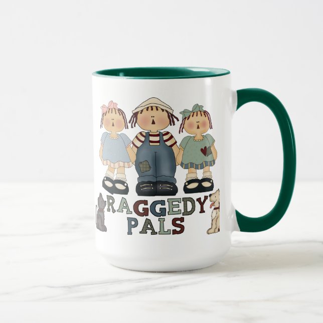 Country Raggedy Ann and Andy Pals Coffee Mug (Right)