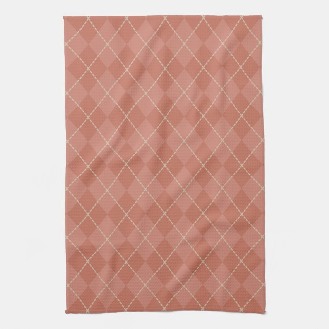 Country Red Jacquard serviette de cuisine (Vertical)