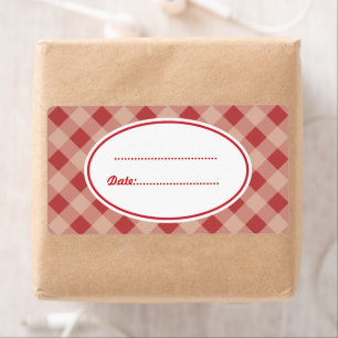 Country Red Kitchen Baking Gift Tag Labels