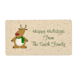 Country Reindeer Label