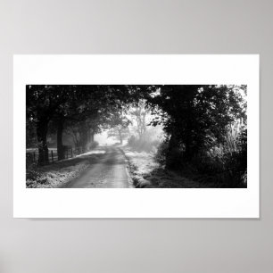 Country Road in Cheshire Poster