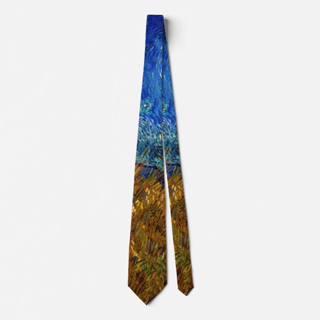 Country Road in Provence by Night, Van Gogh Tie (Front)