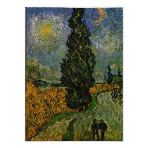 Country road in Provence - Van Gogh Photo Print