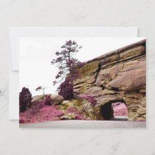 country road tunnel invitation