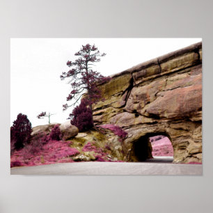 country road tunnel poster