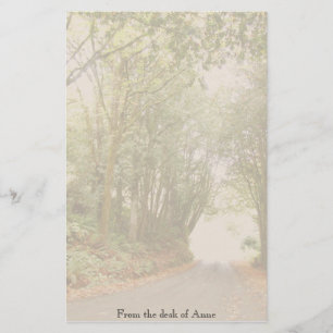 Country Road w/ Trees Personalized Stationery