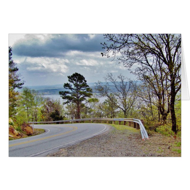 Country Roads Greeting Card (Front Horizontal)