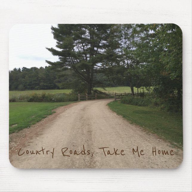 Country Roads Mouse Pad (Front)