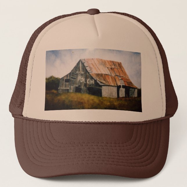 Country roads old mail pouch barn shed Hat (Front)