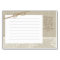 Country Romance Burlap and Lace Recipe Cards
