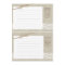 Country Romance Burlap Look Recipe Cards two 3 x 5