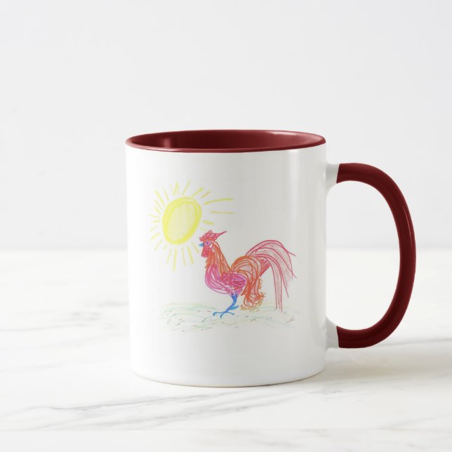 Country Rooster Mug (Right)