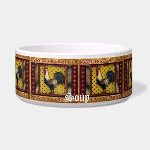 Country Rooster Soup Bowl